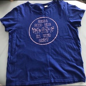 Levi’s Indigo Tee with Logo